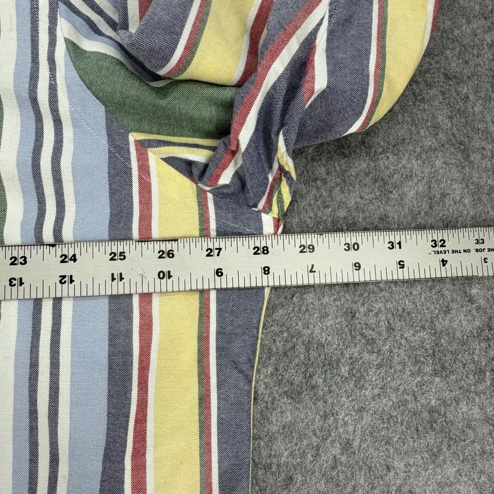 Polo Ralph Lauren Mens XXL Classic Fit Multi Color Striped Oxford Shirt Long Slv